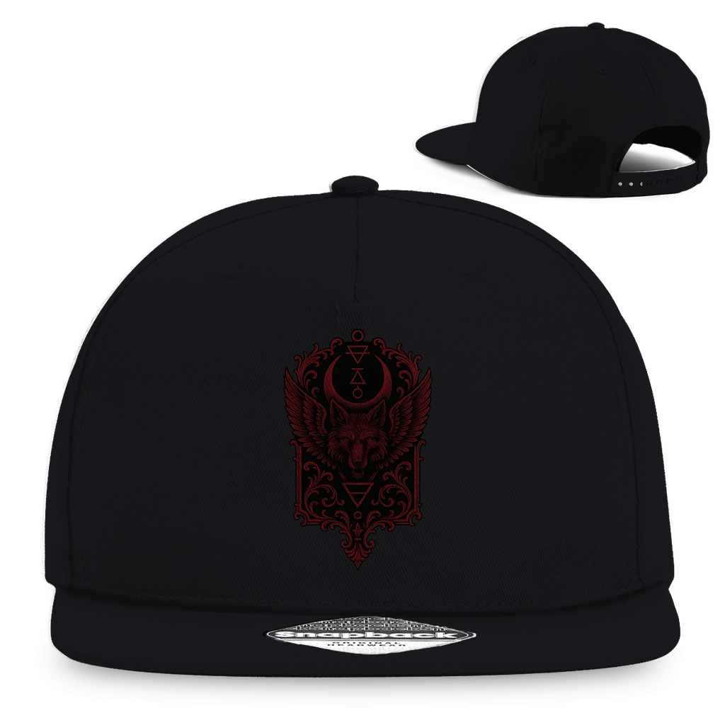 Demonic Snapback Cap - Lunaris Howl | Unisex | Gothic Streetwear