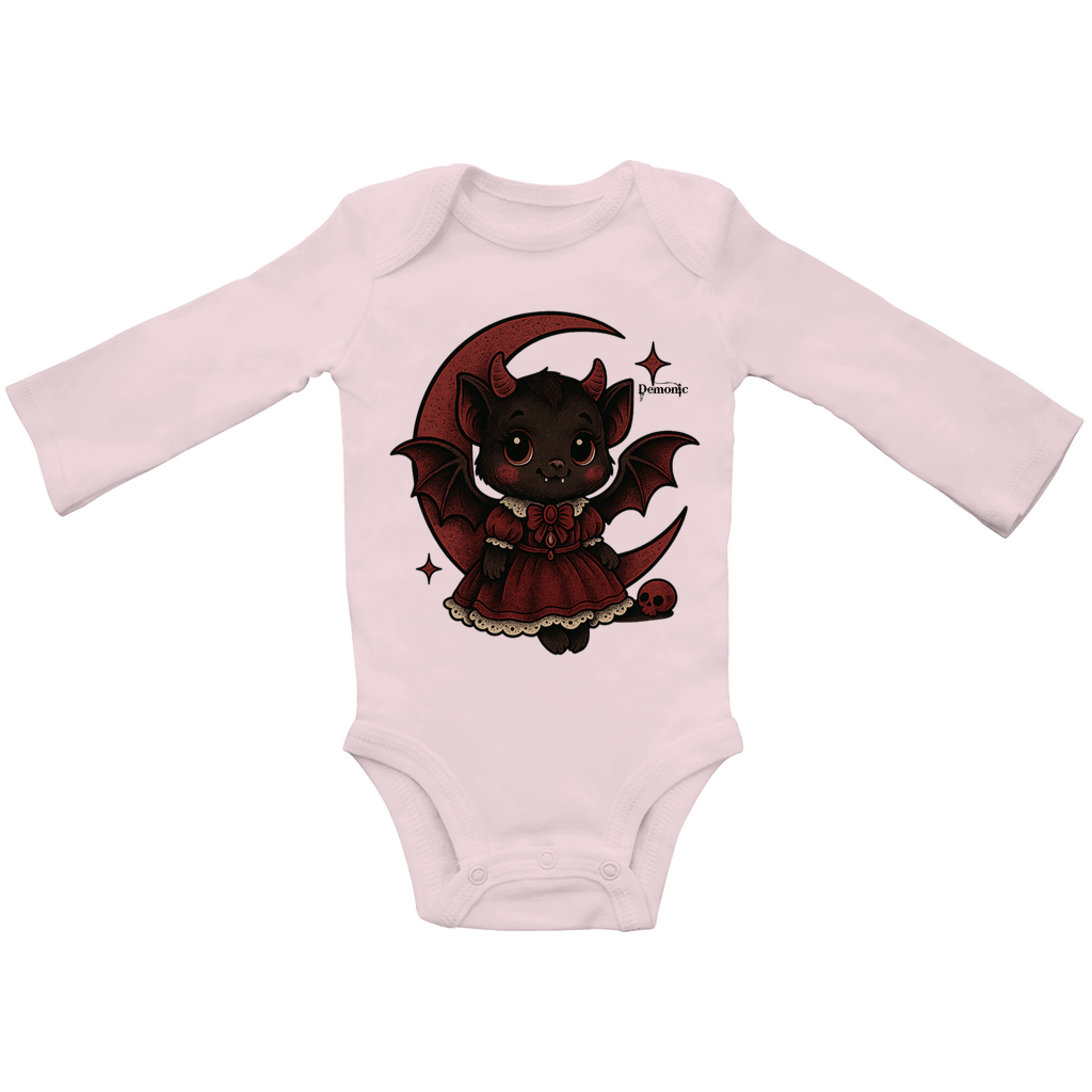 Demonic Baby - Bio Bodysuite Langarm "Moonbite" | Unisex | Gothic Streetwear