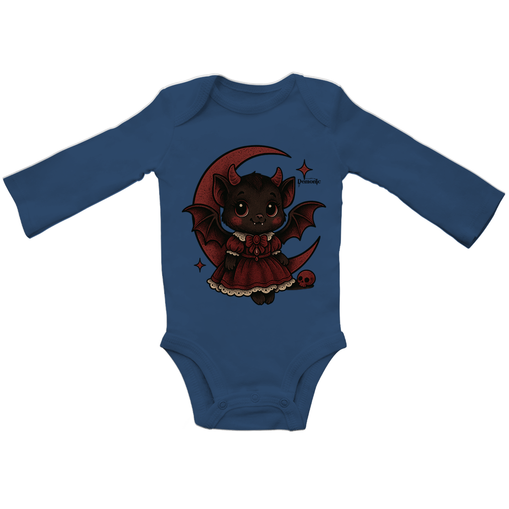 Demonic Baby - Bio Bodysuite Langarm "Moonbite" | Unisex | Gothic Streetwear