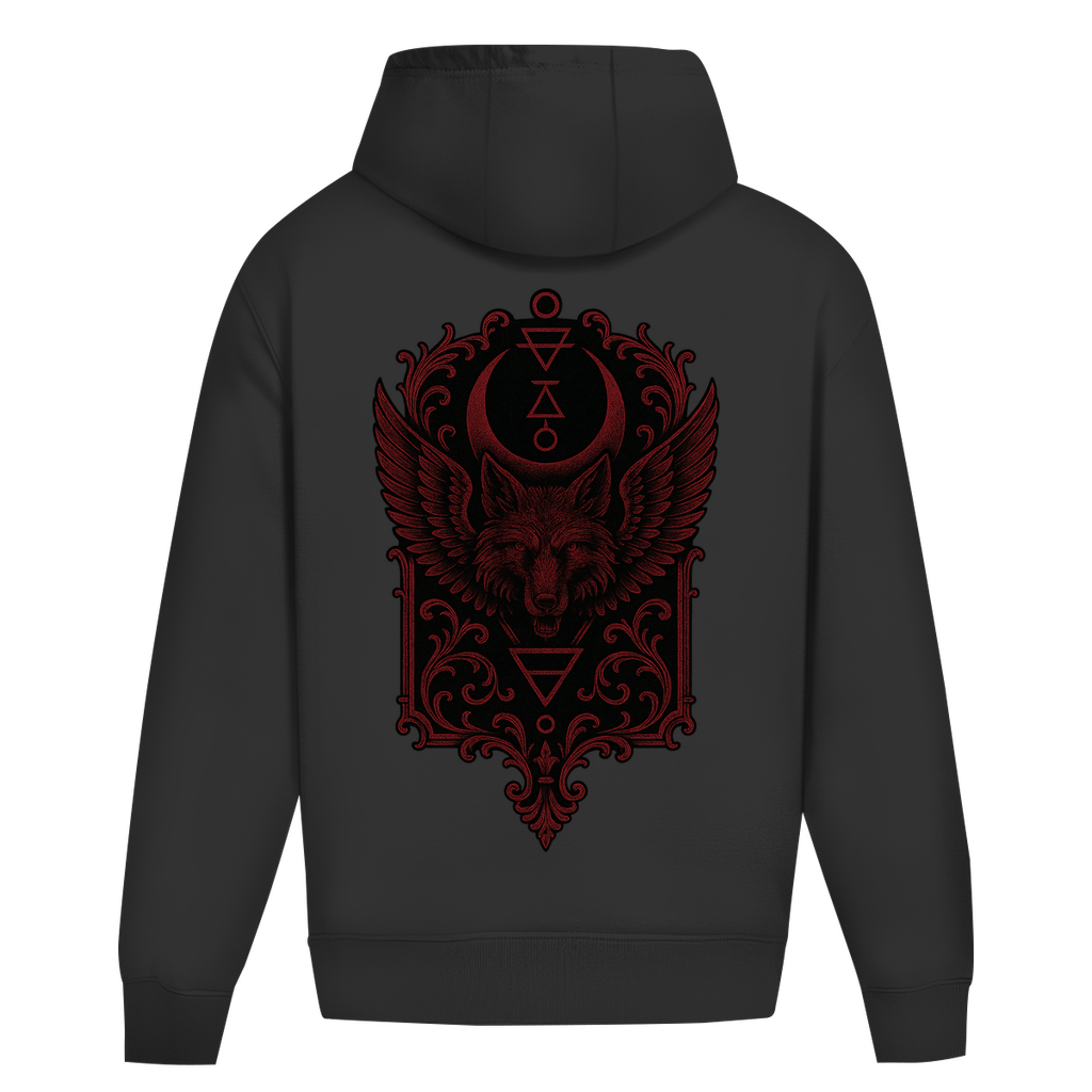 Demonic Oversize Hoodie - Lunaris Howl | Unisex | Gothic Streetwear