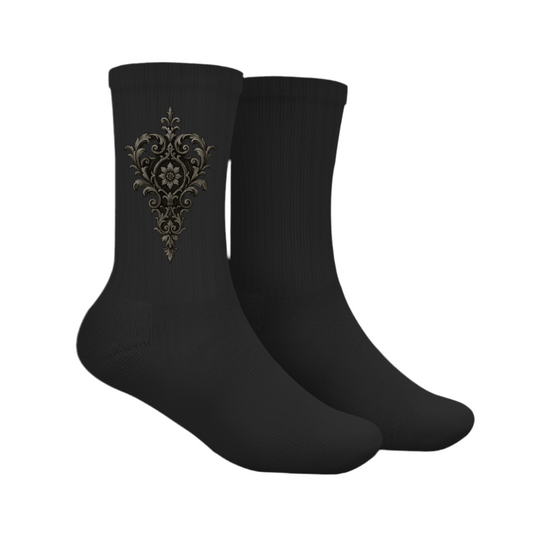 Demonic Crew Socken - Ebon Crest | Unisex | Gothic Streetwear