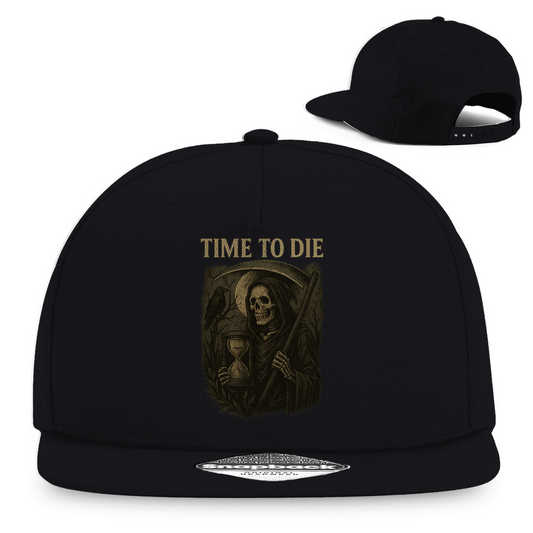 Demonic Snapback Cap - Time to Die  | Unisex | Gothic Streetwear
