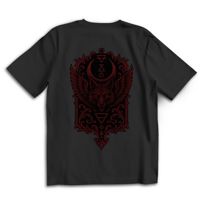 Demonic Oversize T-Shirt - Lunaris Howl | Unisex | Gothic Streetwear