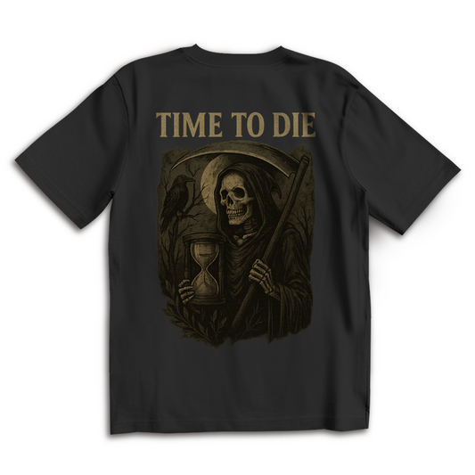 Demonic Oversize T-Shirt - Time To Die | Unisex | Gothic Streetwear
