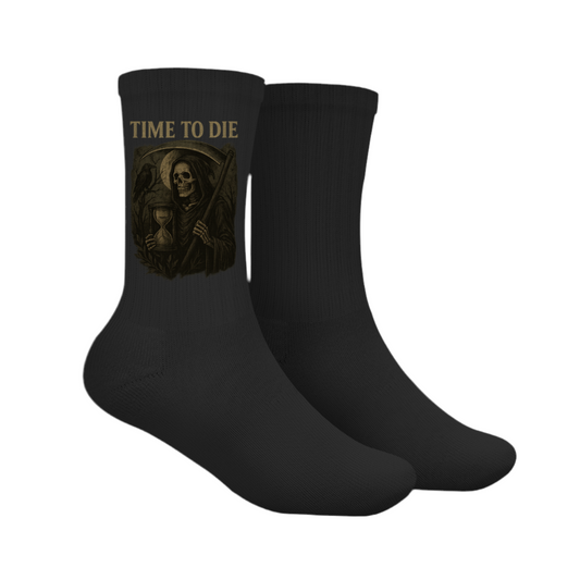 Demonic Crew Socken - Time to Die | Unisex | Gothic Streetwear