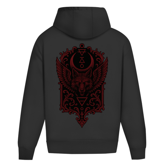 Demonic Oversize Hoodie - Lunaris Howl | Unisex | Gothic Streetwear